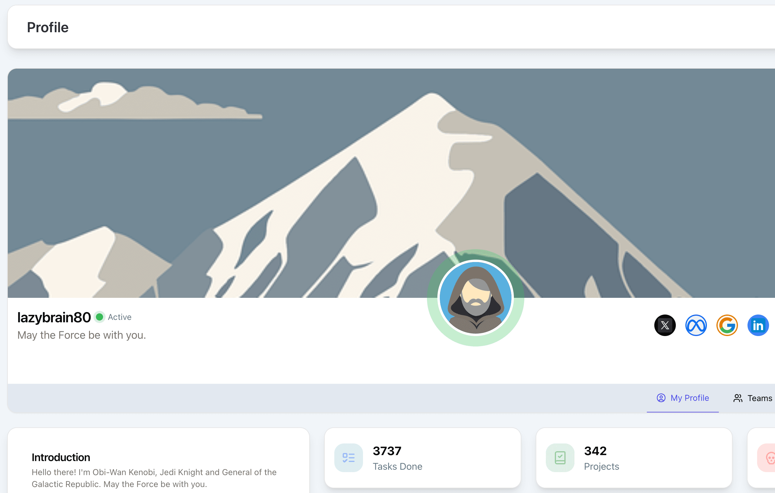 Profile Page
